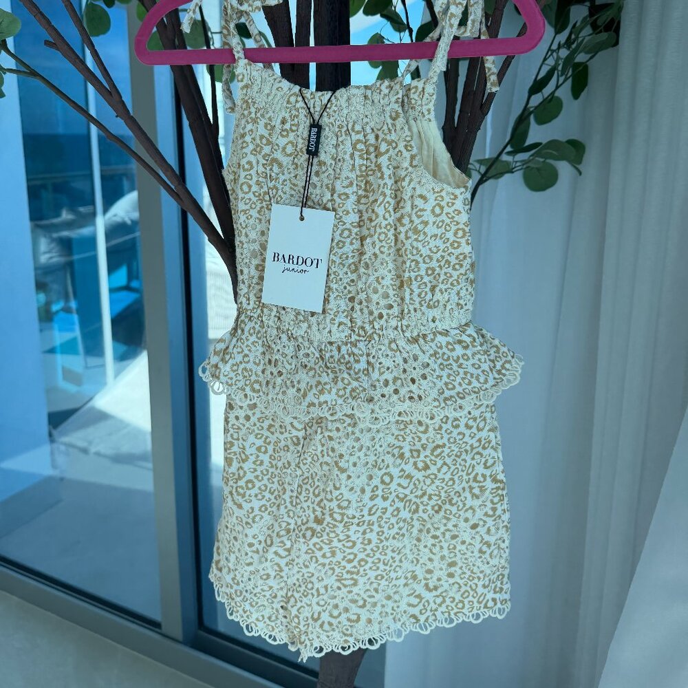 BARDOTJR NEUTRAL JUMPSUIT SIZE 8 NWT